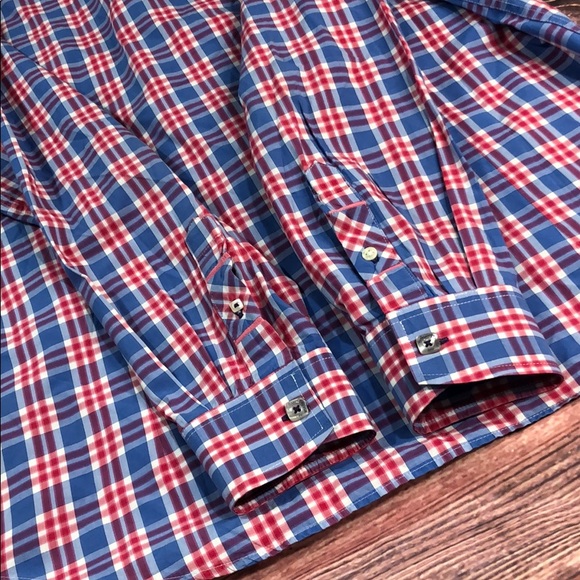 Jeremy argyle button down shirt red white blue - Picture 8 of 8